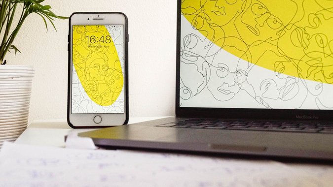 GMF Wallpaper kostenlos One Line Drawing