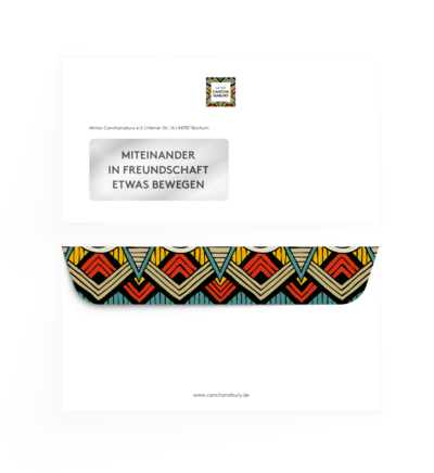 GMF Aktion Canchanabury Corporate Design Briefumschläge