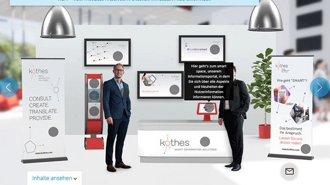 Digitaler Messestand