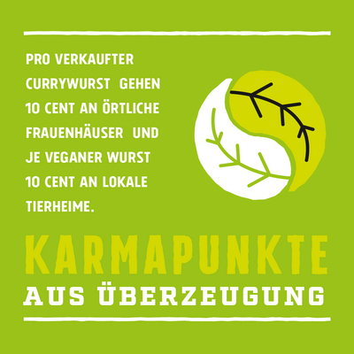 Icon "Karmapunkte" mit zwei Blättern in Yin-und-Yan-Optik.d