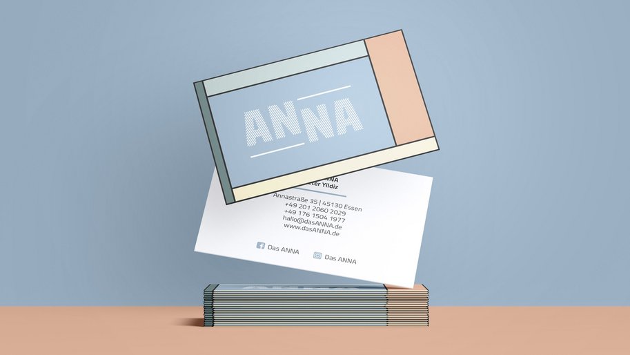 Das Anna Mockup Visitenkarten
