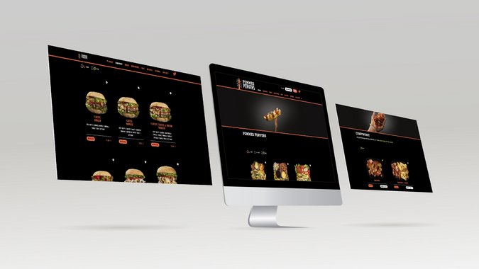 Pommes Pervers Mockup Website Pommes Taxi Lieferdienst