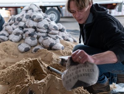 Protestaktion Weltgewissen Katar GMF 